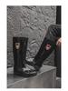 Men's Mid-High Waterproof Rain Boots - Non-Slip Rubber Shoes for Outdoor, Kitchen, or Construction Use