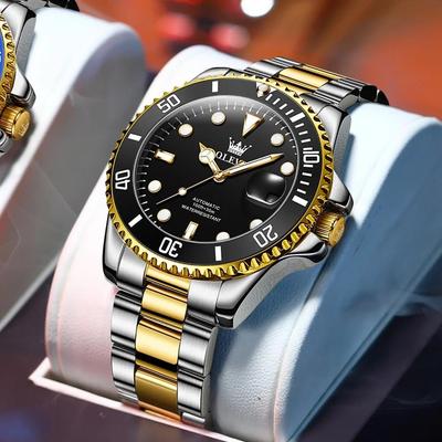 Men's Watches Classic Fashion Automatic Mechanical Wristwatch Waterproof Luminous Date Trend Diving Type
