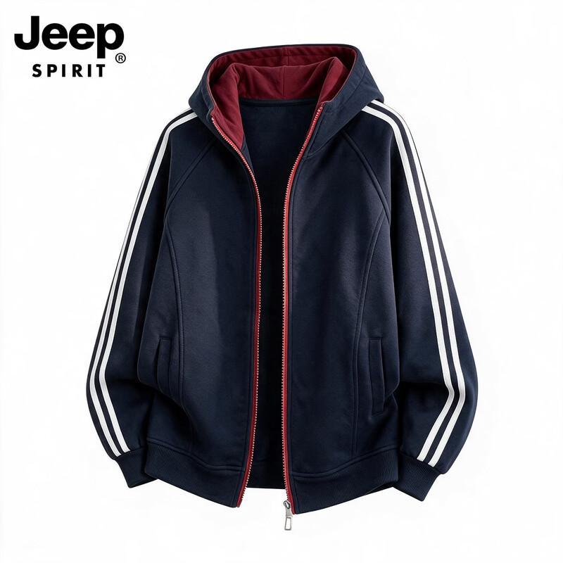 JEEP SPIRIT Men's Casual Hooded Outdoor Jacket