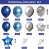 Navy & Silver Metallic Balloon Arch Kit for Celebrations