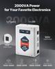Step Down Voltage Converter, 2000VA, Heavy Duty Voltage Power Converter, 220V To 110V Power Transformer, with 2 US Outlets, USB Output, LCD Display,