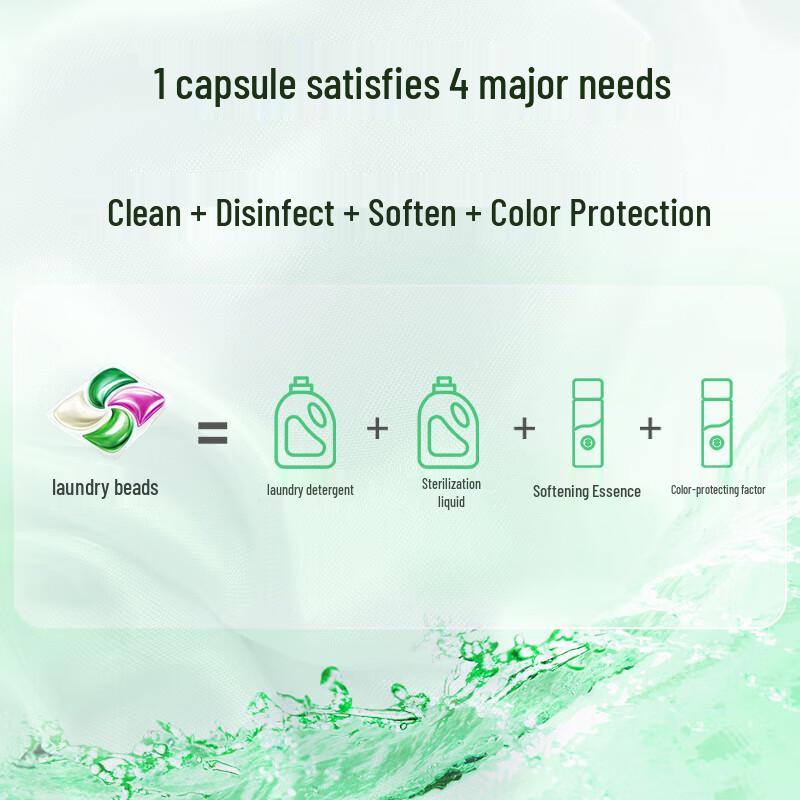 Dettol 4-in-1 Laundry Pods, After-Rain Grass Scent, 3-Pack