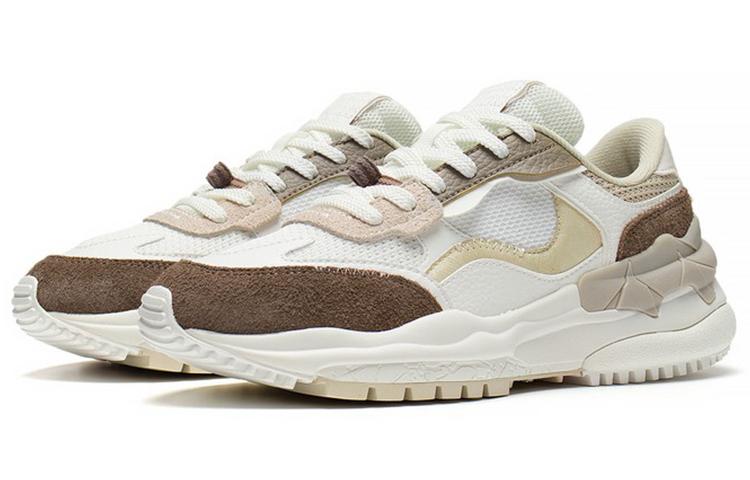 Li Ning Origin Casual Shoes Women's Low Top Ecru/Reindeer Brown AGLS158-1