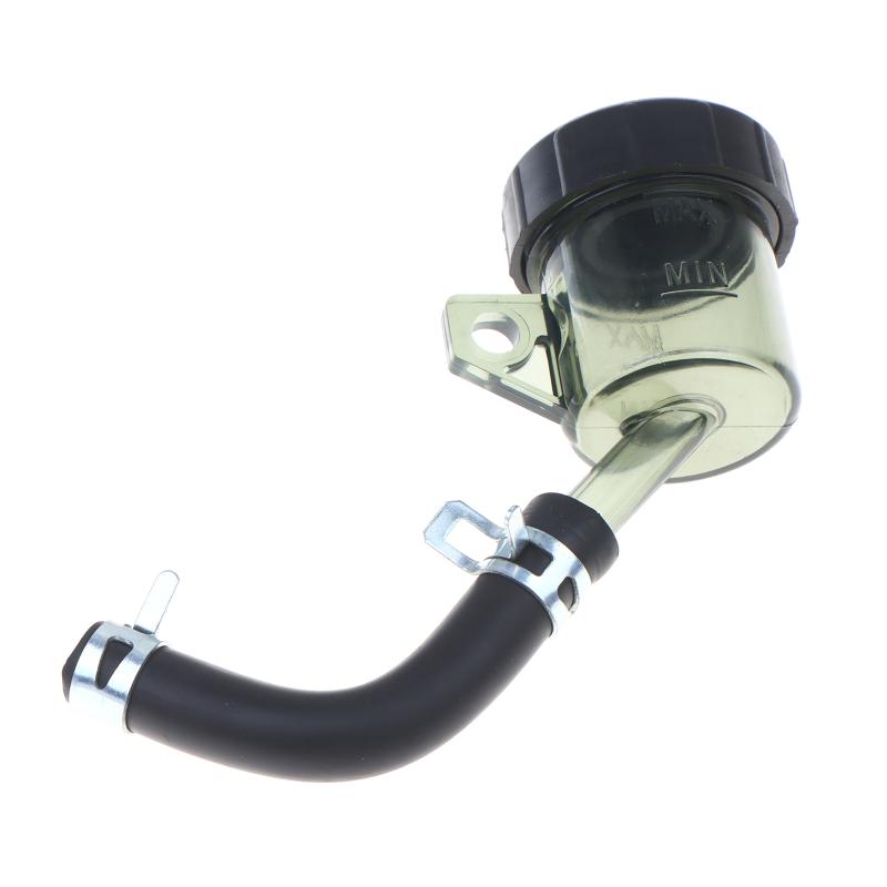 Universele Motorfiets Ronde Remvloeistofreservoir Transparante Oliebeker Met Rubberen Slang Voor Retro Schijfrem Hoofdcilinder Refit