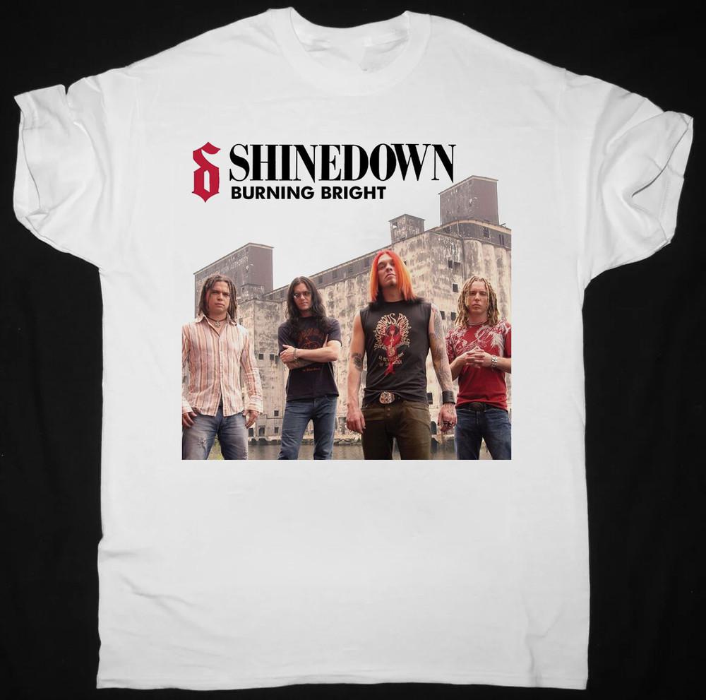 Collection Shinedown Burning Bright T Shirt White All Size S to 5XL AR1503 Unisex T-Shirt S