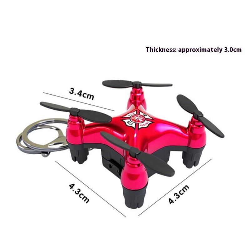 Cartoon Mini Small Unmanned Aerial Toy Model Keychain Pendant Creative Fun Car Students Schoolbag Decor Pendant Kids Gift