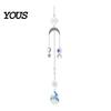 Sun Catcher Pendant Faux Crystal Suncatcher, Colorful Prisms Window Hanging Catcher, Moon Suncatcher Rainbow Maker Chain for Garden Home Decor Star