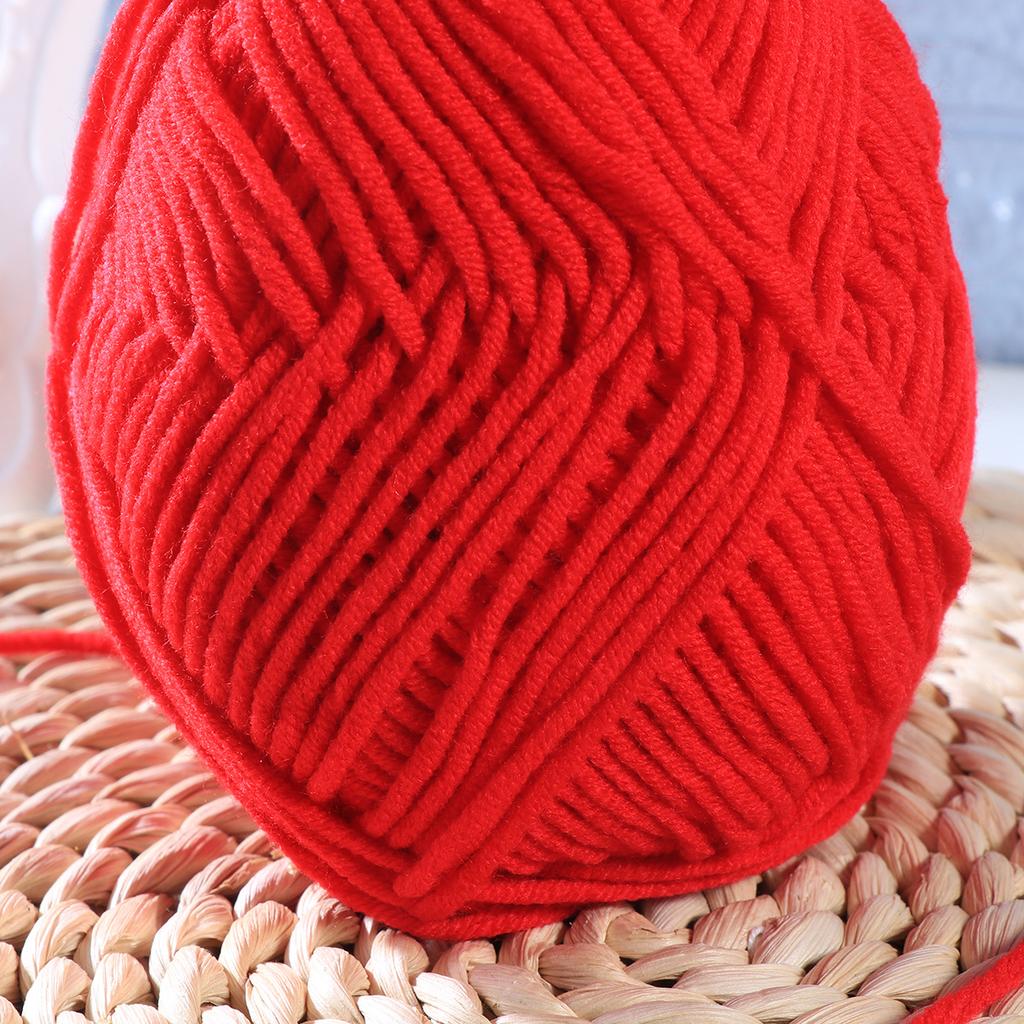 50G Milk Cotton Yarn Chunky Knitting Wool Soft Warm For Hats Scarves Sweaters Diy Crochet Spinning Weaving Needle Felting Cotton