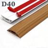1PC 1m/39.37inch Pvc Floor Wire Cover Self-adhesive Power Cable Protector Electric Wire Duct Slot Cable Sleeves Hider Covers