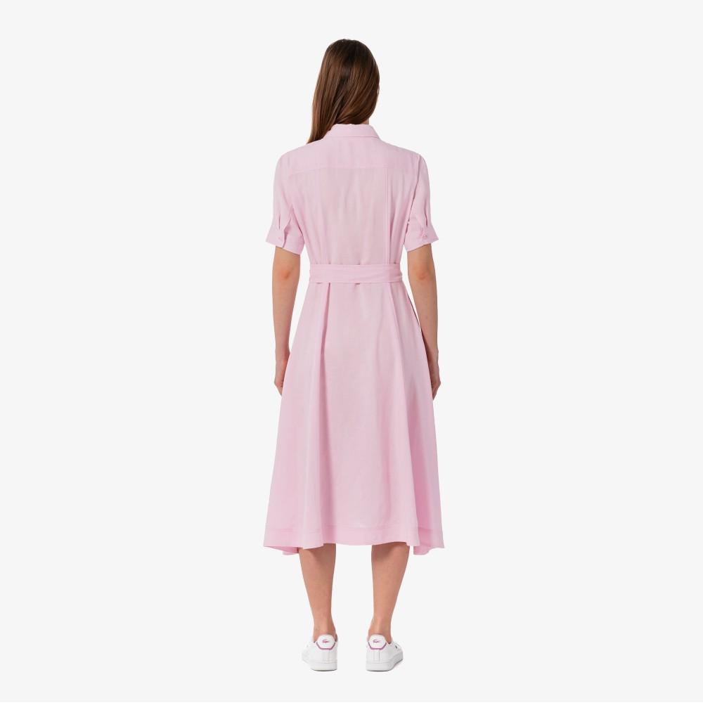 [lacoste] Women's Linen Shirt Dress EF319E-56GZ4H