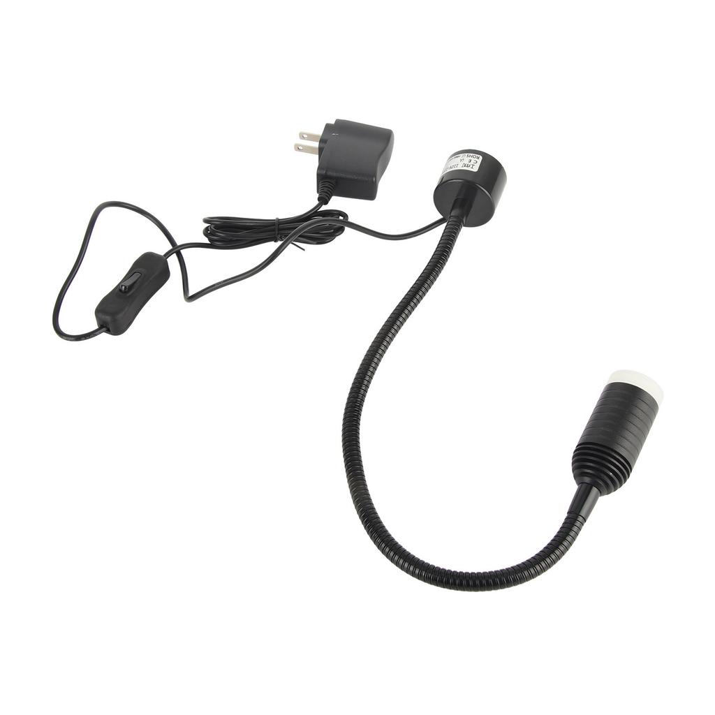 5W LED Arbeitsleuchte Verstellbarer Schwanenhals Nähmaschinenwartungsleuchte mit Magnetfuß US-Stecker
