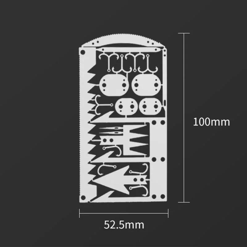 Xiaomi Outdoor Camping Outdoor Multifu Equipment Survival Tools Stainless Steel Card Fishing Portable Practical Hand Tools Supplies