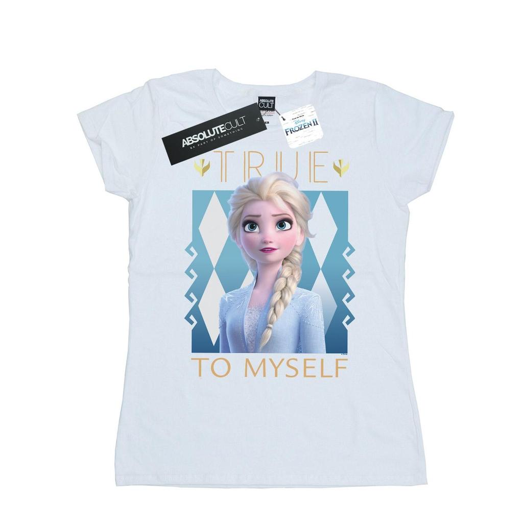 Disney Womens/Ladies Frozen 2 Elsa True To Myself Cotton T-Shirt