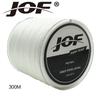 JOF X4 PE Trecciato Galleggiante Alta Qualità Forte Fibra Multifilamento 300m 500m 1000m Multicolore per Pesca in Lago