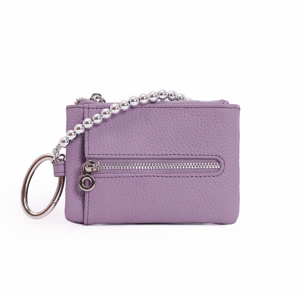 Genuine Leather Japanese Pendant Key Holder and Coin Purse - Multi-functional Organizer for Women