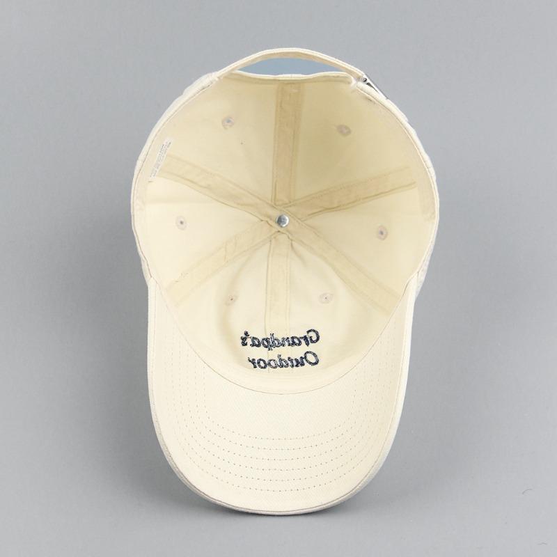 New Trendy Brand Embroidered Baseball Cap Men's and Women's Four-season Fashion Versatile Cap Showing a Small Face