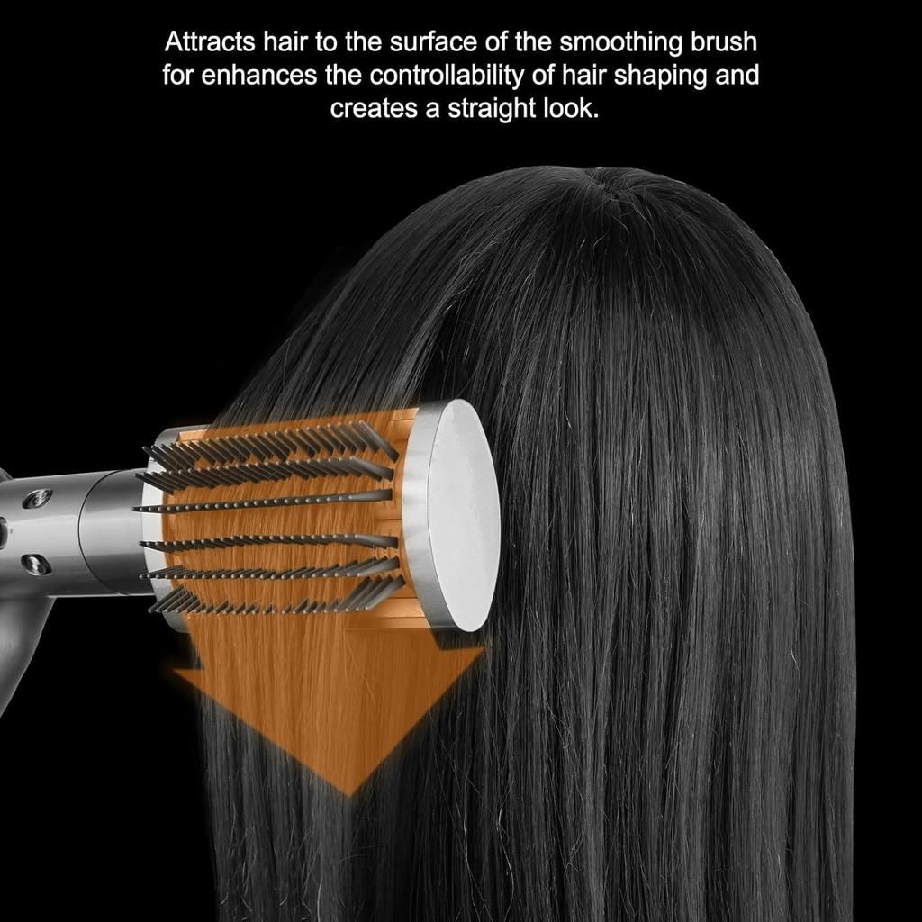 Firm Smoothing Brush for Dyson Airwrap, Hair Stying Drying Comb for Frizee-Prone Hair to Smoothing and Straight