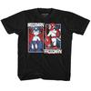 Mega Man Rock And Blues Black Children's T-Shirt
