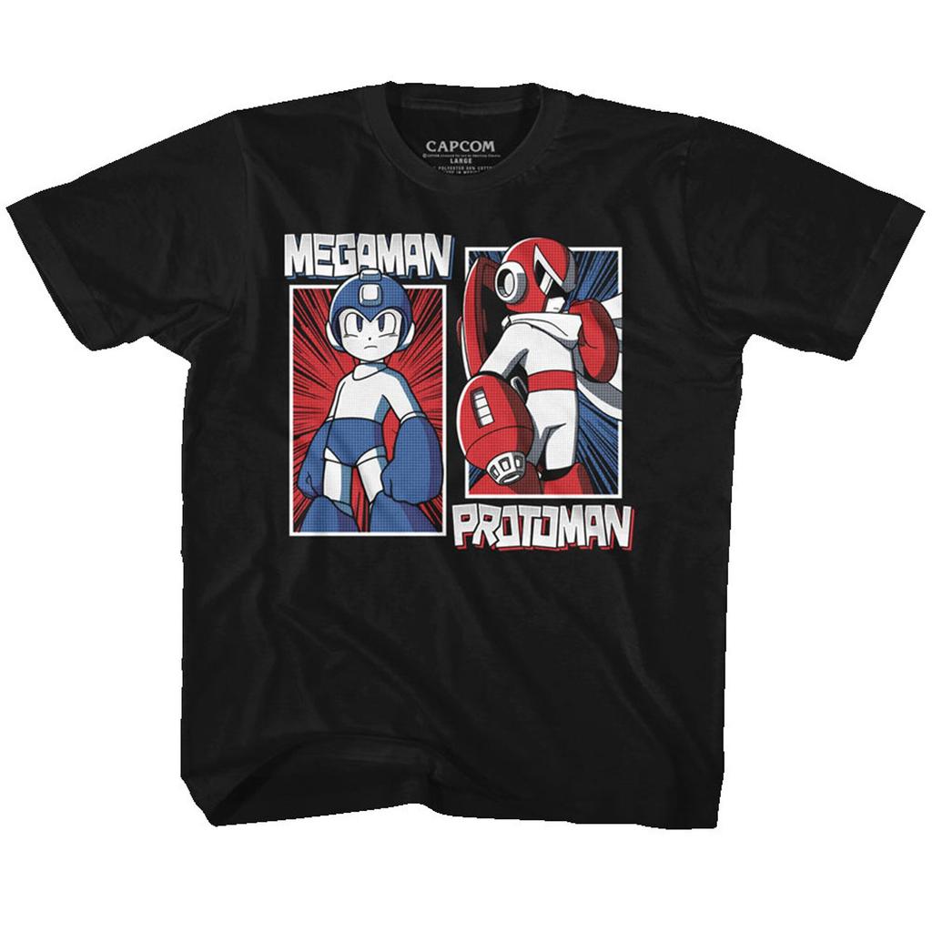 Mega Man Rock And Blues Black Children's T-Shirt