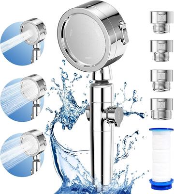 Shower Head Water Saving Increased Pressure High Water Pressure Water Purification Dechlorination Bubble Water Stop Button Mode Disassembly Cleaning