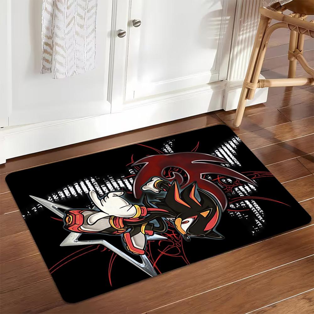 Sonic The Hedgehog Comic Art Print Decoration,Carpet,Living Room,Bedroom, Non-slip,Square rug