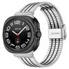 For Samsung Galaxy Watch Ultra 47mm Replacement Band with Connector 7-Bead Stainless Steel Smart Watch Strap