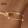 Adjustable Friendship Bracelet Knot Chain Half Snake Dainty Love Safe