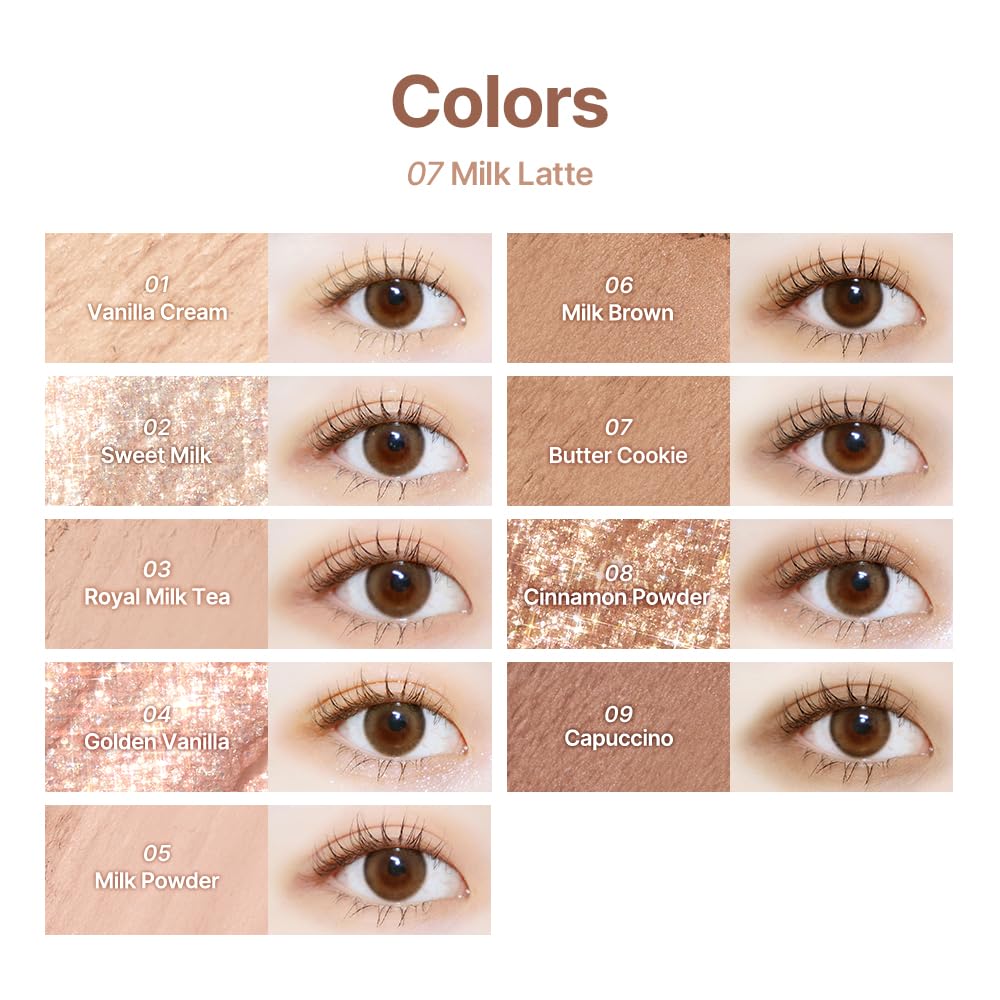 Official" dasique 07 Milk Latte Eyeshadow Palette