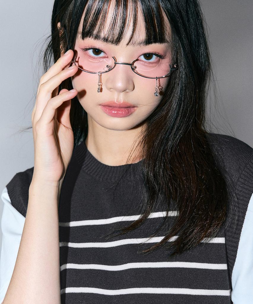 ZEROPLANET Betty Stripe Knit [Charcoal]