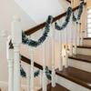 20/2M Christmas Ribbon Garland Xmas Tree Foil Pull Flower Ribbons Ornaments Green Cane Tinsel Wedding Party Decoration Supplies