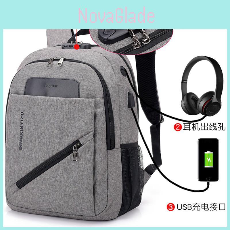 Stylish 15.6 Inch Laptop Backpack In Premium Polyester With Usb Charging Feature