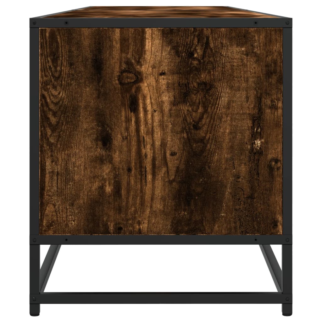TV Stand Smoked Oak 180 x 40 x 46 cm Engineered Wood