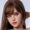 Head with Realistic Oral Function 100% Silicone Compatible with 130-180cm Sex Dolls M16 Thread Interface Wig & Implant Hair Options 3kg