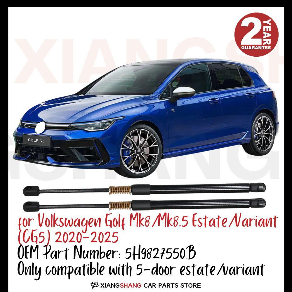2pcs Rear Auto Open With Spring Damper for Volkswagen Golf Mk8/Mk8.5 Estate/Variant 2020-2025 Trunk Boot Gas Charged Gas Struts