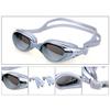 Professional Swimming Goggles Adult Electroplate Water Repellent Silicone Swim Sun Glasses Anti-Fog izable Fit Pool Water Active Eyewear