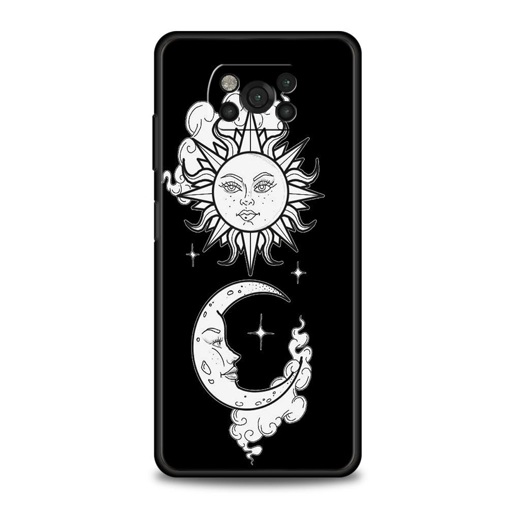 Sun Moon Angel Eyes Phone Case For Xiaomi Mi Poco X3 NFC M3 F4 F3 M4 X4 Pro 5G Note 10 12 Lite 11 11T 10T 13 12T Pro 9T Cover