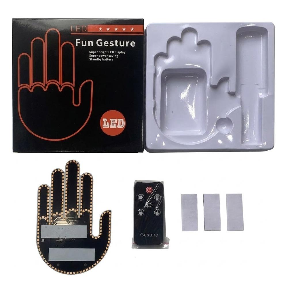 Remote Control Car Gesture Light Multi-functional Car Interior Light Car LED Finger Lights  Car Female