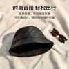 Vintage Niche Leopard Print Bucket Hat Women Fashion Casual Winter Autumn Hat