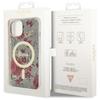 Etui Do iPhone 14 Plus Guess Flower MagSafe Zielone