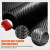 Red Carbon Fiber Center Storage Slot Mat Trim Sticker For Subaru Crosstrek 23-24