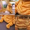 Animacinis Garfieldas Pliušinis Žaislas Storas Katė Minkštas Kimštas Gyvūnas Pagalvė Lėlė 12-18 Colių**