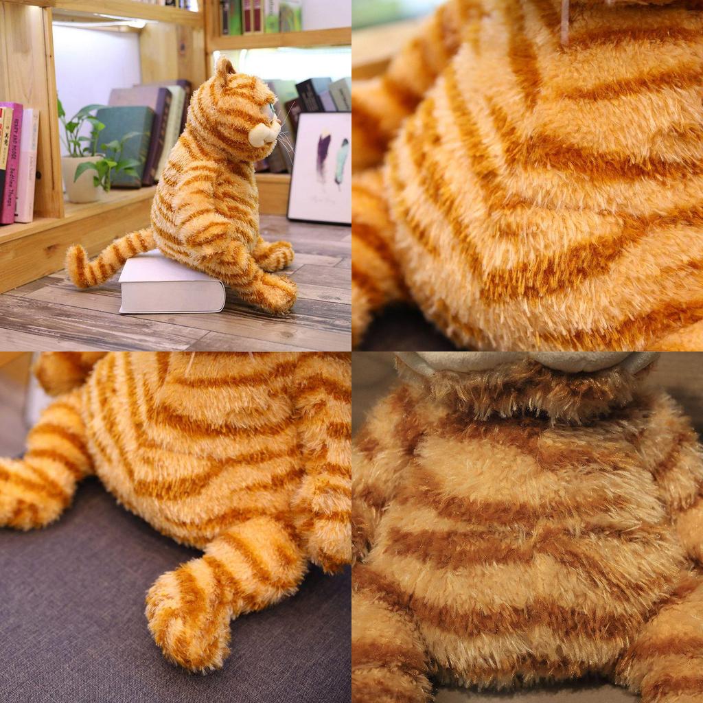 Animacinis Garfieldas Pliušinis Žaislas Storas Katė Minkštas Kimštas Gyvūnas Pagalvė Lėlė 12-18 Colių**