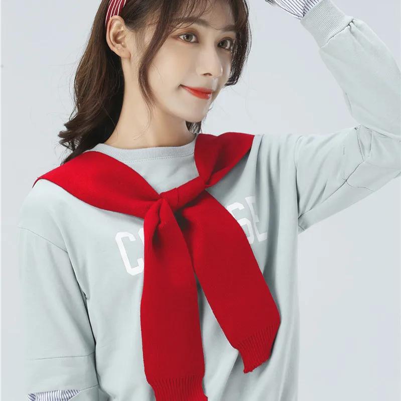 

Женский полосатый фальшивый воротник для женщин однотонные съемные воротники съемная шаль свитер ложные воротники накидка на плечи с рукавами