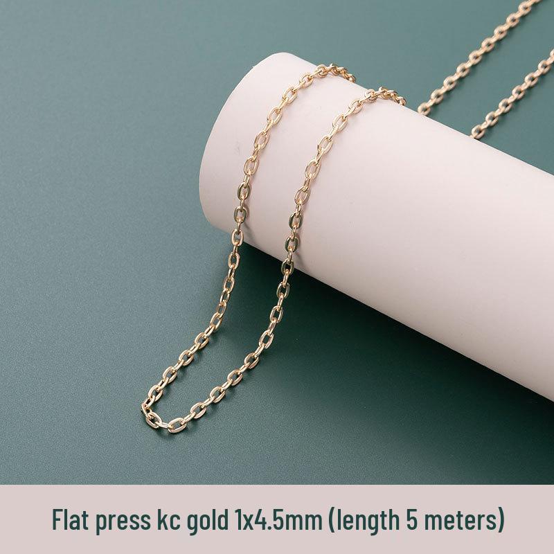 5m Σταυρωτή Σιδερένια Αλυσίδα - Επίπεδη Αλυσίδα O-κρίκων Κολιέ & Τσάντας DIY Αξεσουάρ Κοσμημάτων