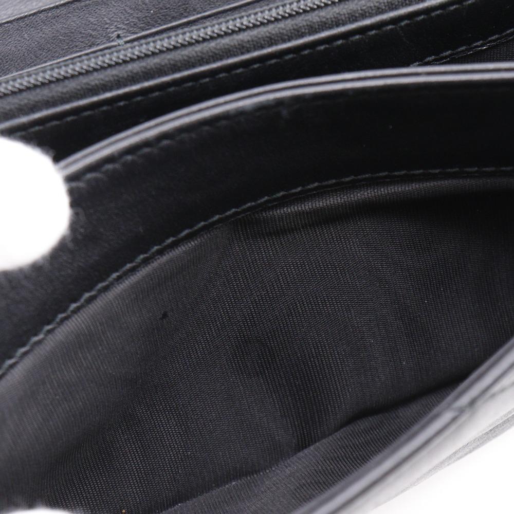 GUCCI GG Marmont Purse 443436 black Calfskin Women Used