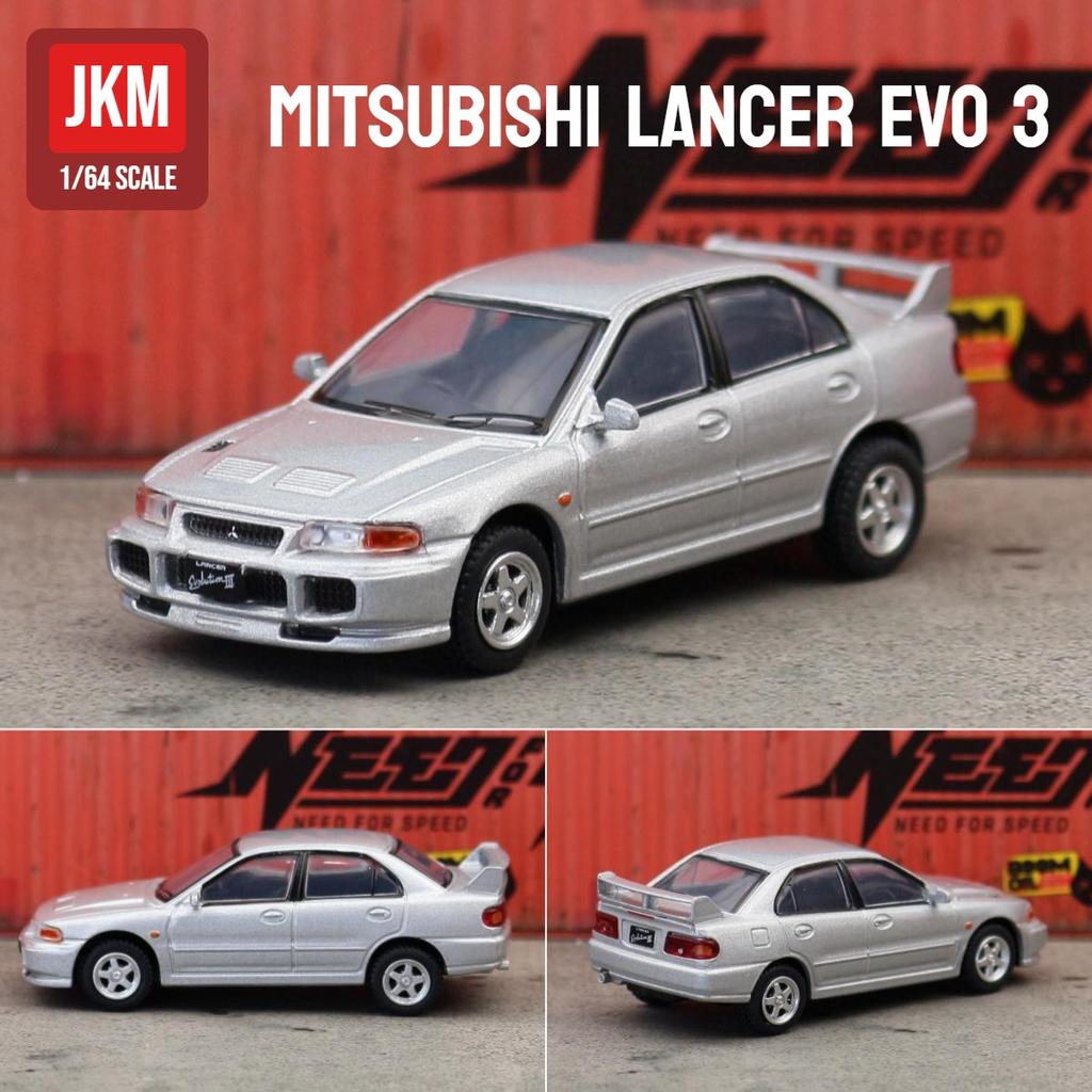 1/64 Mitsubishi Lancer Evolution EVO Familie JDM Initial D Spielzeugauto Modell JKM 1:64 Kostenlose Räder Druckguss Metalllegierung Sammlung Geschenk