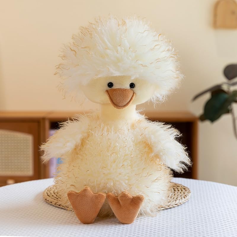 Plush Toy Duck - Cute and Fluffy Duck Plush - Adorable and Soothing - Birthday Present, Decorative Gift, 40cm (Duck Plush Toy 40cm)