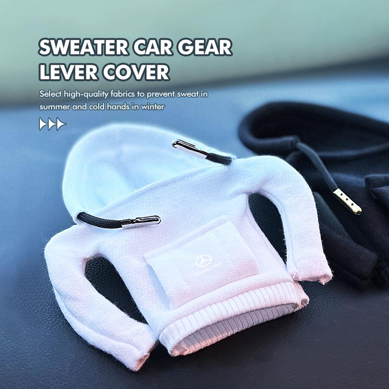 For Mercedes Benz Gear Shift Hoodie Cover Handle Decoration Manual Automatic Car Shift Lever Cover C180 C300 W124 W176 W177 C200 WMG0