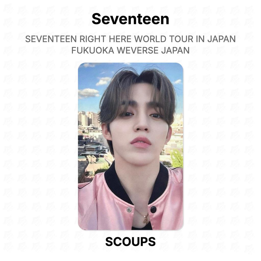 Seventeen PRÁVĚ TADY SVĚTOVÉ TURNEÉ V JAPONSKU FUKUOKA WEVERSE JAPAN Oficiální fotokarta