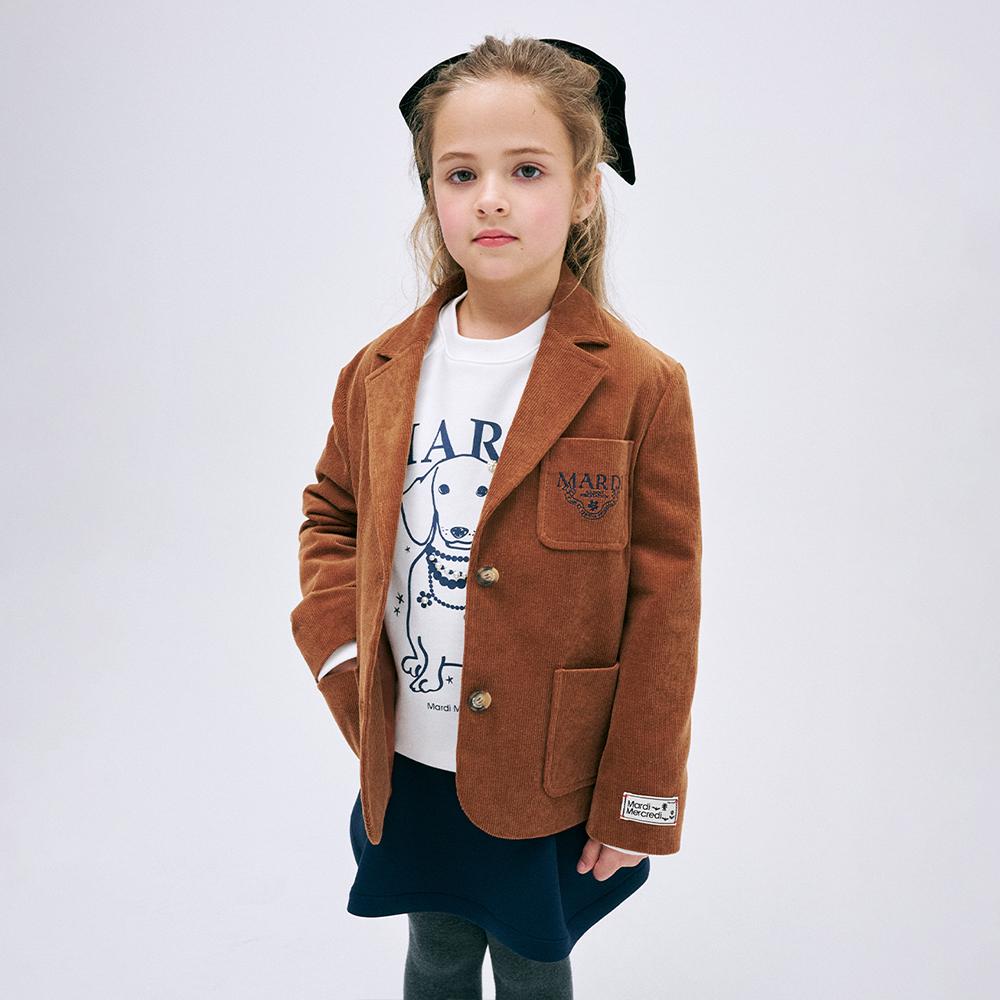 [mardimercredi] KIDS CORDUROY JACKET ALUMNI CLASSIQUE